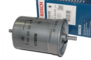 Фильтр топливный  ГАЗ-3302,2217  (ЗМЗ-406, под хомут)  F 5030  (пр-во BOSCH)