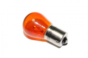 Лампа 1-контактная  12V большая  21W оранжевая (поворотов, со смещением)  (пр-во BOSCH)