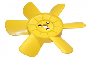 Крыльчатка вентилятора  ВАЗ-2101 (6 лопастей) желтая  (пр-во Россия)