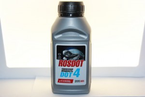 Жидкость тормозная  DOT-4  0,25л  (250г)  (пр-во ROSDOT)