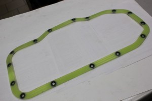 Прокладка масляного картера  ГАЗ-3302 (ЗМЗ-405,406)  Силикон зеленый  (пр-во ПромТехПласт)