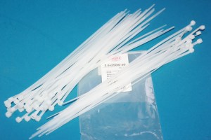 Хомут пластиковый  250 х 3,6  белый  (компл = 50шт)  (пр-во EuroEx)