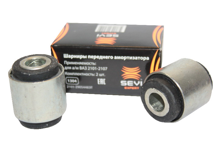 Втулка амортизатора  ВАЗ-2101,2123  переднего (сайлентблок) (компл = 2шт)  (пр-во СЭВИ)