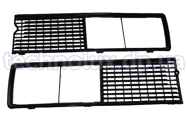 Решетка облицовки радиатора  ВАЗ-2106  (черная, пластик)  (пр-во Пластик, Сызрань)