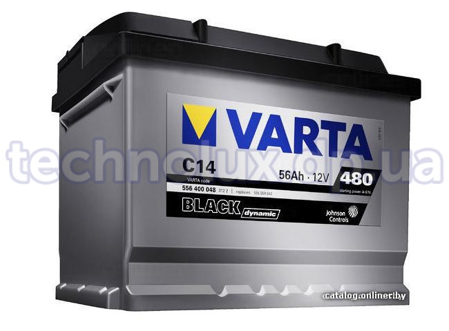 Аккумулятор  56 Ah-12v  VARTA BLACK dynamic  (242х175х190;   справа, Т1)
