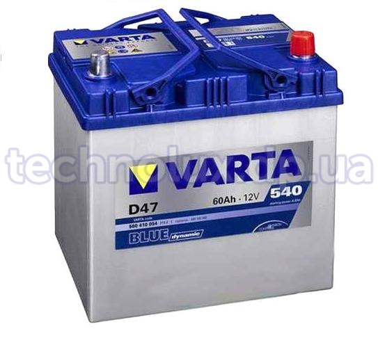 Аккумулятор  60 Ah-12v  VARTA BLUE dynamic  (232х173х225;   справа, Т1)