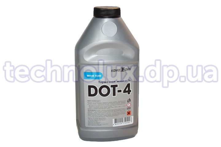 Жидкость тормозная  DOT-4  0,5л  (390г)  (пр-во Кама)