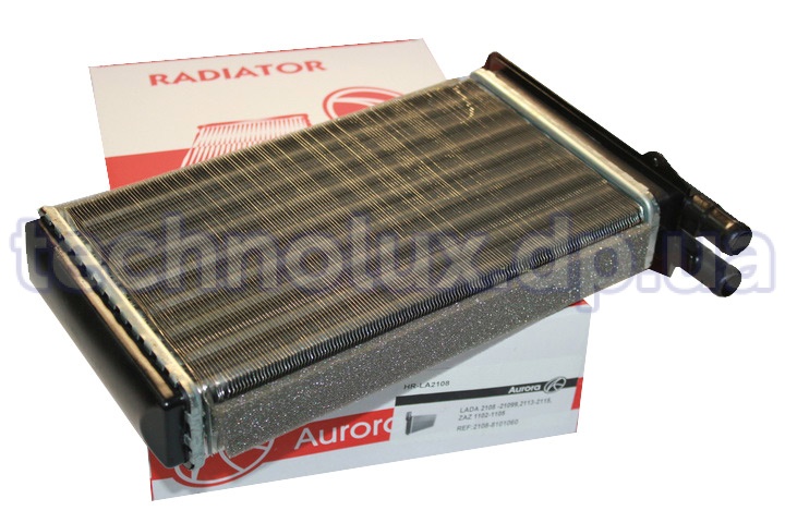 Радиатор отопителя  2108,1102  алюминиевый  (пр-во AURORA)