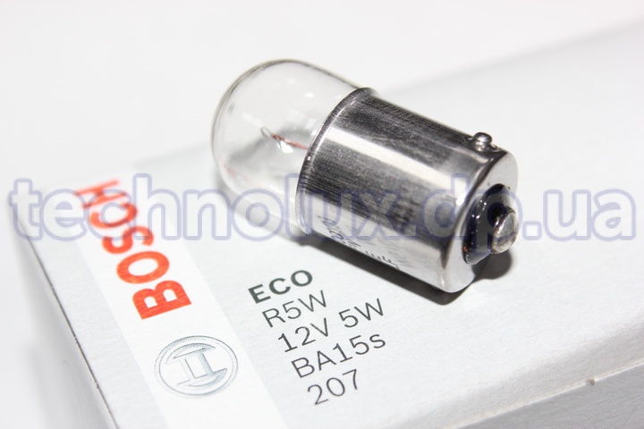 Лампа 1-контактная  12V малая   5W  ECO  (пр-во Bosch)
