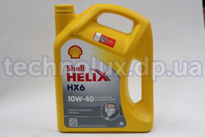 Масло моторное  Shell Helix HX6  10/40  (канистра  4л)