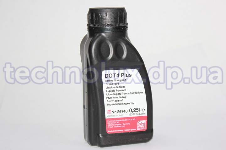 Жидкость тормозная  DOT-4 Plus  0,25л  (пр-во FEBI)