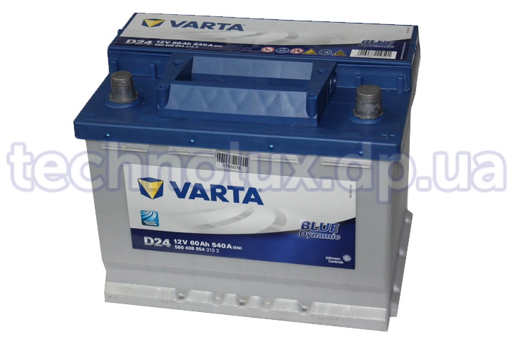 Аккумулятор  60 Ah-12v  VARTA BLUE dynamic  (242x175x190;   справа, Т1)
