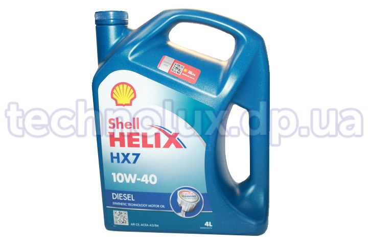 Масло моторное  Shell Helix HX7  Diesel  10W-40  (канистра  4л)