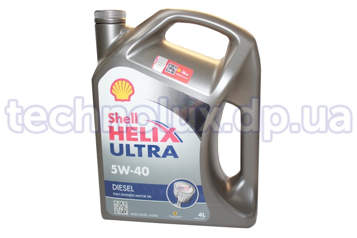 Масло моторное  Shell Helix Ultra  Diesel  5/40  (канистра  4л)
