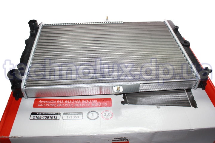 Радиатор охлаждения  ВАЗ-2108  карбюратор алюминиевый  (пр-во ДК)