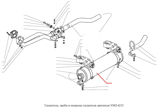 Выхлопная система газель 3302 схема
