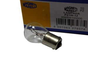 Лампа 1-контактная  12V большая  21W  (пр-во Magneti Marelli)