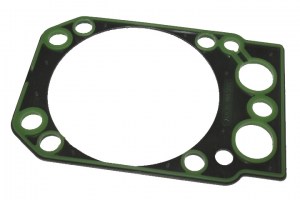 Прокладка головки блока  КамАЗ  со стальным каркасом, зеленый силикон  (пр-во Россия)
