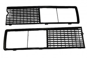 Решетка облицовки радиатора  ВАЗ-2106  (черная, пластик)  (пр-во Пластик, Сызрань)