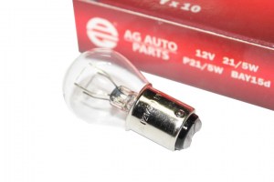 Лампа 2-контактная  12V  21/5W  (пр-во AG AUTOPARTS)