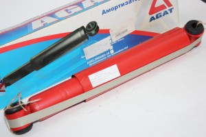 Амортизатор подвески  ГАЗ-3302, 2217  газовый (метал. пыльник)  (пр-во АГАТ)