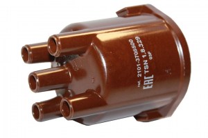 Крышка распределителя зажигания  ВАЗ-2101 (коричнев., медь)  (пр-во Цитрон)