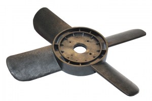 Крыльчатка вентилятора  Москвич-412 (4-х лопастная) черная  (пр-во Украина)