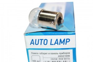 Лампа 1-контактная  24V малая  5W  (пр-во TEMPEST)