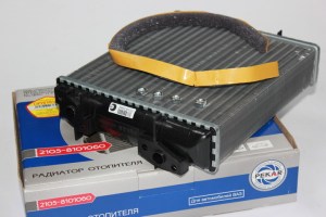 Радиатор отопителя  ВАЗ-2105 алюминиевый  (широкий, 200х193х42)  (пр-во ПЕКАР)