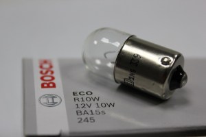 Лампа 1-контактная  12V малая  10W  ECO  (пр-во BOSCH)