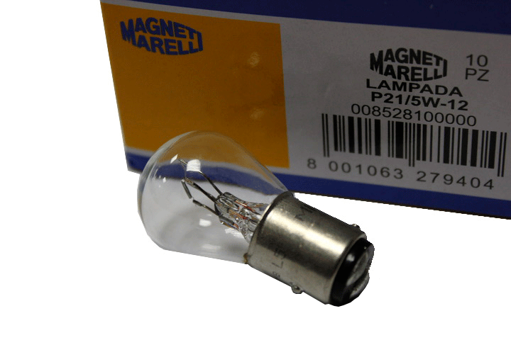 Лампа 2-контактная  12V  21/5W  (пр-во Magneti Marelli)