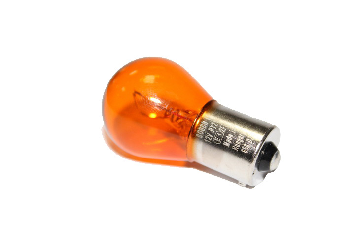 Лампа 1-контактная  12V большая  21W оранжевая (поворотов, со смещением)  PURE LIGHT (пр-во BOSCH)