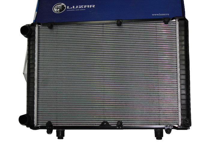 Радиатор охлаждения  ГАЗель-Бизнес  (УМЗ-4216)  2-х рядный алюм-паяный  (пр-во Luzar)