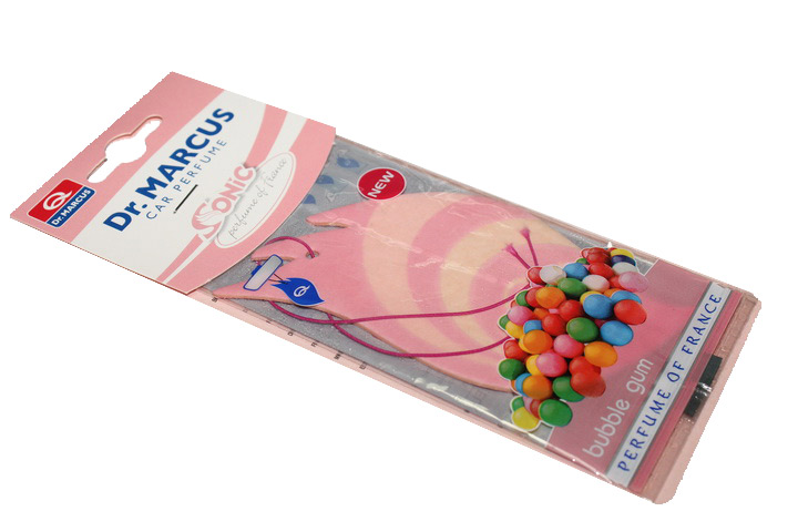 Ароматизатор воздуха (подвеска, картон)  Bubble Gum (жевательная резинка)  (пр-во Dr.Marcus)