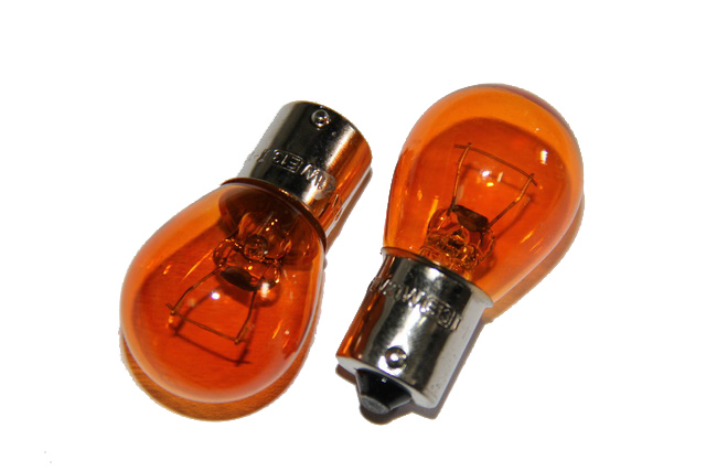 Лампа 1-контактная  12V большая  21W оранжевая (поворотов)  (пр-во Tes-lamps)
