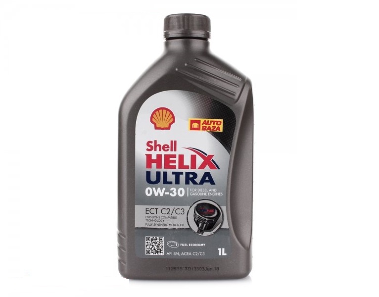 Масло моторное  Shell Helix Ultra ECT C2/C3  0/30  (канистра  1л)