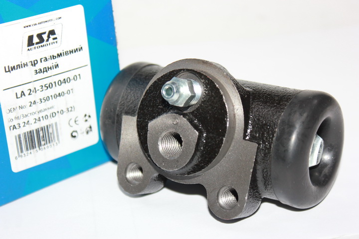 Цилиндр тормозной  ГАЗ-2401,3302 задний  d = 32мм (резьба d10мм)  (пр-во LSA)