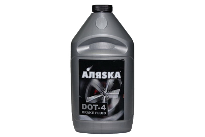 Жидкость тормозная  DOT-4  1л  (750г)  (пр-во АЛЯSKA)