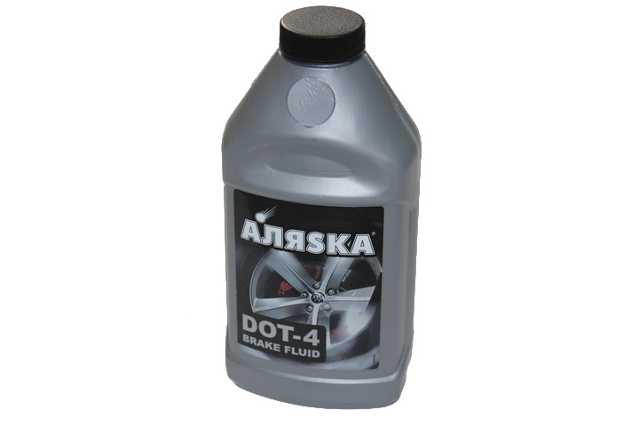 Жидкость тормозная  DOT-4  0,5л  (390г)  (пр-во АЛЯSKA)