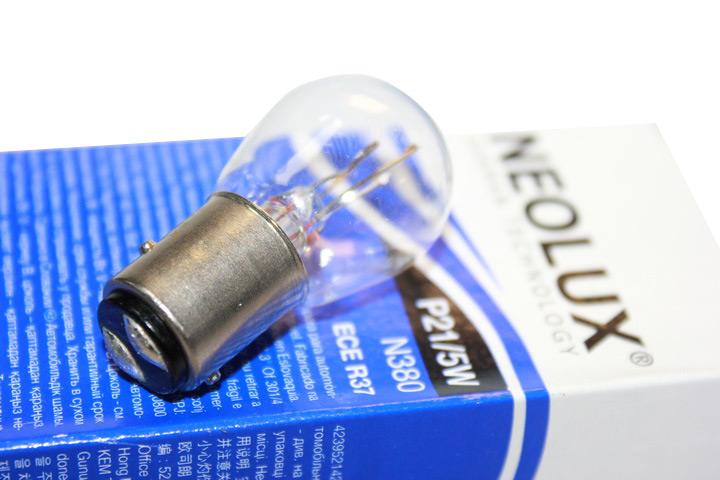 Лампа 2-контактная  12V  21/5W  (пр-во Neolux)