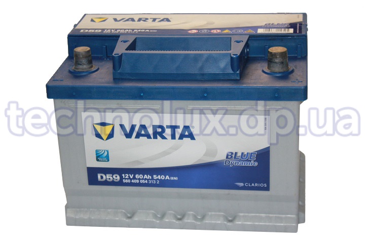 Аккумулятор  60 Ah-12v  VARTA BLUE dynamic  (242x175x175;   справа, Т1)