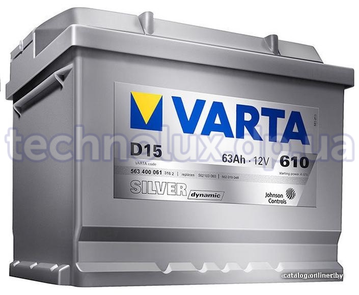 Аккумулятор  63 Ah-12v  VARTA SILVER dynamic  (242x175x190;   справа, Т1)
