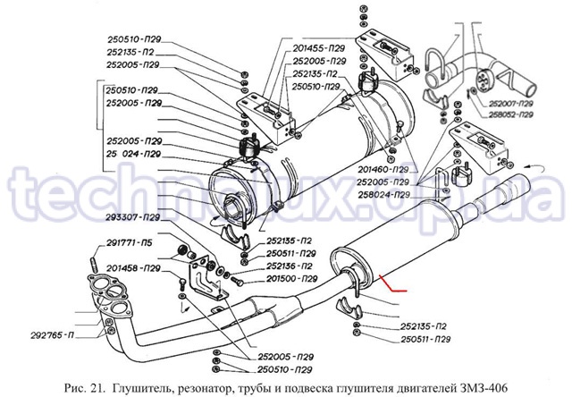 Схема выхлопной системы газель крайслер