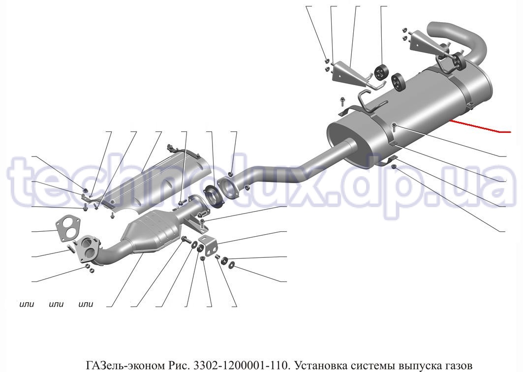 Схема выхлопной системы газ 31105 крайслер